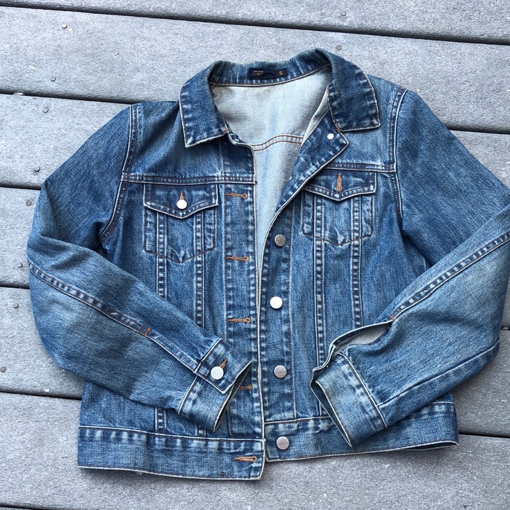 J crew denim jacket small